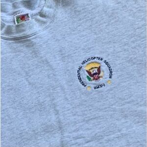 HMX MARINE ONE Presidential Helicopter Squadron heather gray thick sweatshirt XL